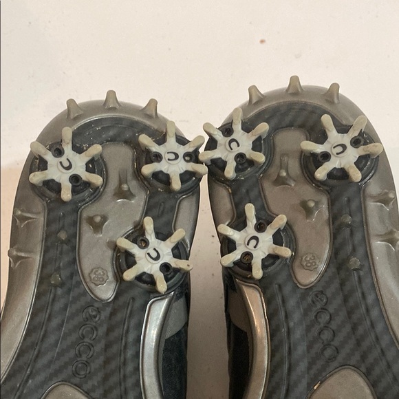 Ecco Men's Black Golf Shoes Size 7.5 (38) - Picture 10 of 12